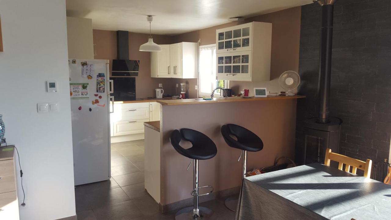 Loue 2 chambres privees dans maison avec piscine Montfaucon  Extérieur photo